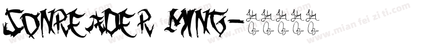 sonreader ming字体转换